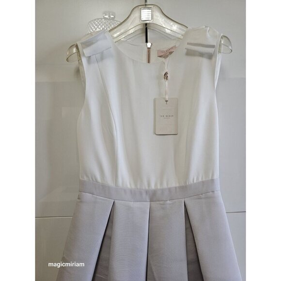 BNWT Ted Baker London Gilith Chelsea Bow Shoulder Dress - Picture 4 of 15